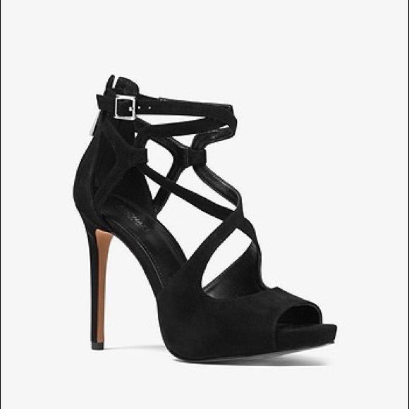 Michael Kors Shoes - Michael Kors Catia Suede Sandal - Black